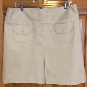 Never worn Ann Taylor LOFT tan a-line pocket skirt